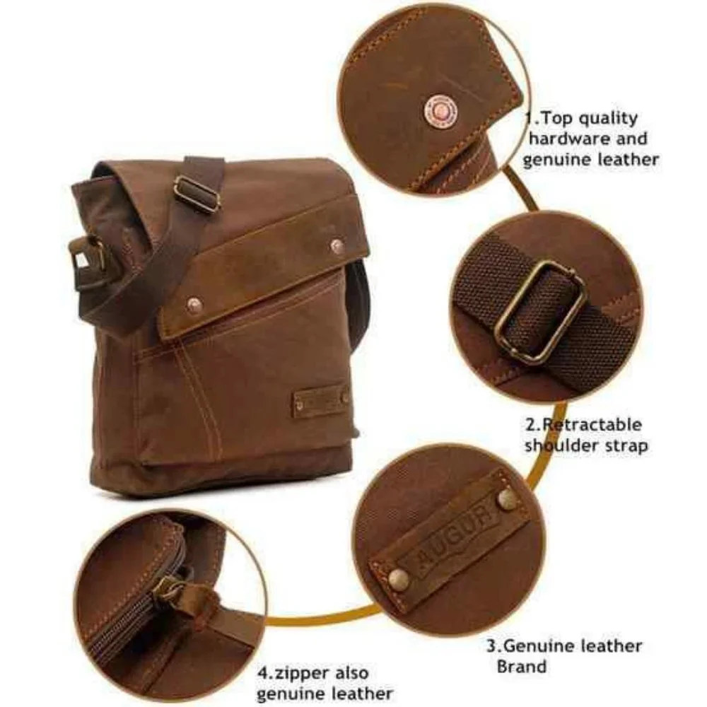 Men's Canvas Shoulder Messenger Bag
